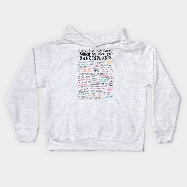 Shakespeare Kids Hoodie by Buy Custom Things